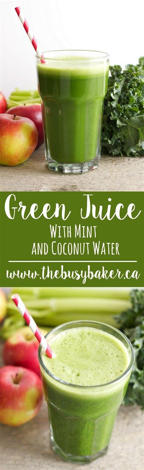 * you want something subtle, so as. Cucumber Mint Green Juice Coconut Water Smoothie | Recipe ...