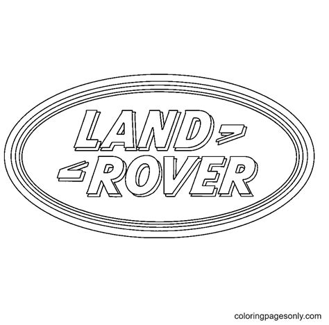 Land Rover Logo Coloring Page Free Printable Coloring Pages