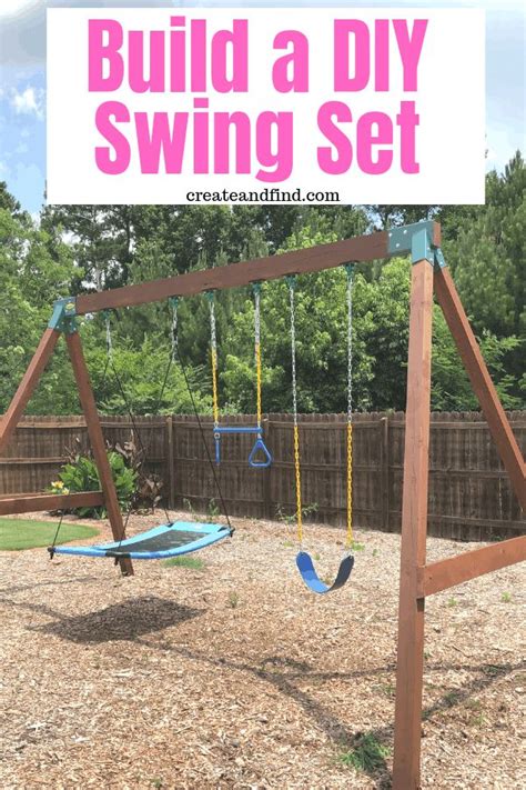 Gemini diy wood fort swingset plans. DIY Swing Set - How to Easily Build Your Own | Swing set ...