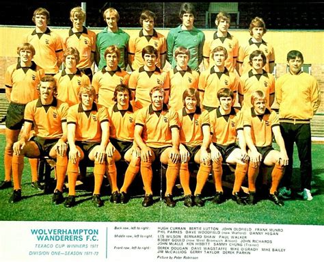 Wolves Team Photo Sesongen 197172