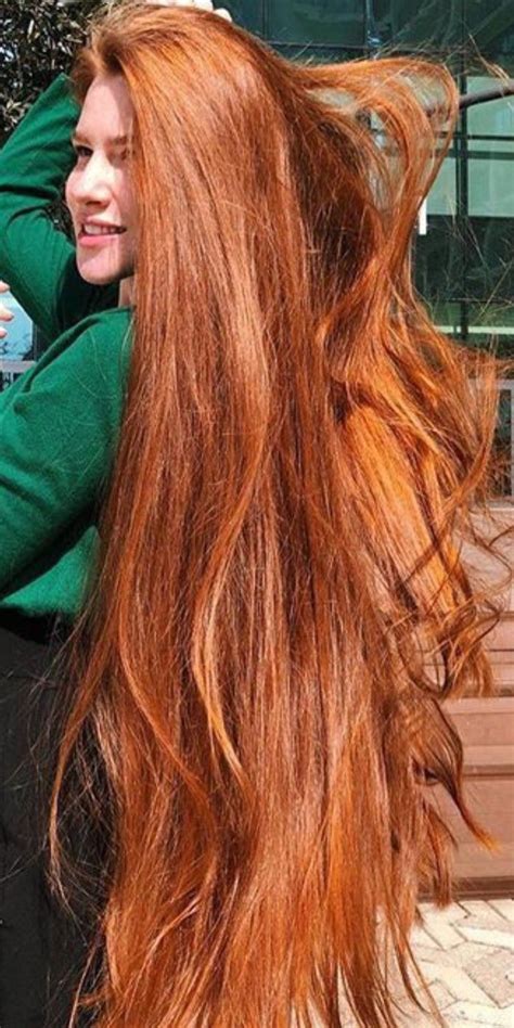Long Red Hair Beauty Extremely Long Hair Long Hair Styles Long Red Hair