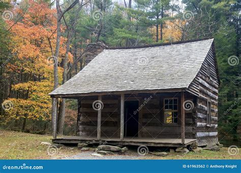 An Old Homestead In Cades Cove In Smoky Mountain National Park Stock