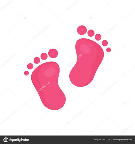 Cartoon Baby Footsteps Footprint Stock Vector Image By ©julsdumanska