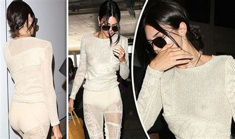 Kendall Jenner Exposes Nipples And Knickers In Barely There Crochet
