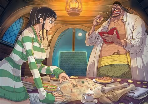 Nico Robin And Marshall D Teach One Piece And 1 More Drawn By