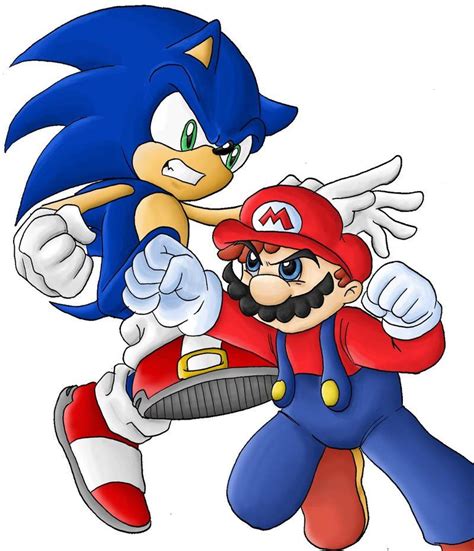 Mario And Sonic Are Fighting Over Each Other
