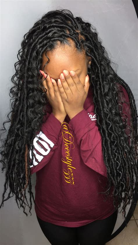 30 Box Braids And Faux Locs Together Fashion Style