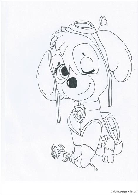 Fresh Skye Paw Patrol Coloring Pages Cartoons Coloring Pages Porn Sex