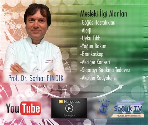 Serhat fındık, göğüs hastalıkları uzmanı olarak i̇stanbul ataşehir ilçesinde serhat fındık özel muayenehanesi isimli sağlık kuruluşunda görev yapmaktadır. Uzman Doktorlar Her Hafta Youtube Canlı Yayınında Soruları ...