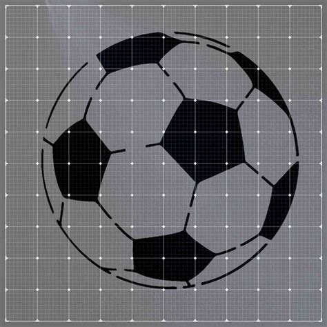 Soccer Ball Stencil Lazy Stencils