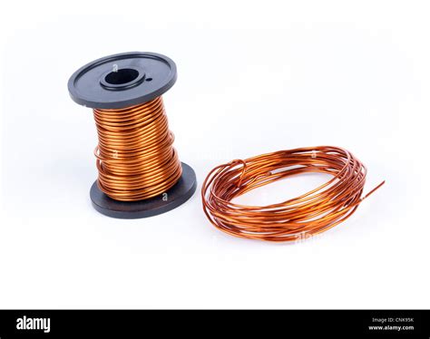 Copper Metal Wire Stock Photo Alamy