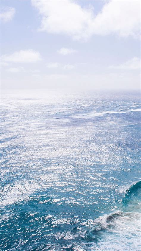Nature Sea Blue Wave Ocean Iphone 6 Plus Wallpaper