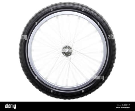 Spinning Bicycle Wheel Stock Photo Alamy
