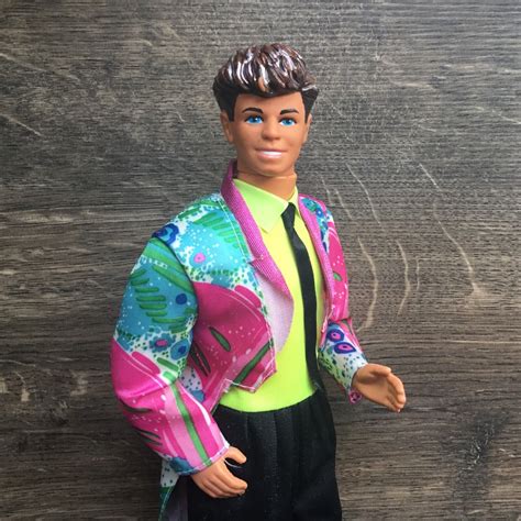 1986 Vintage Barbie And The Rockers Derek Doll And Stand Ebay