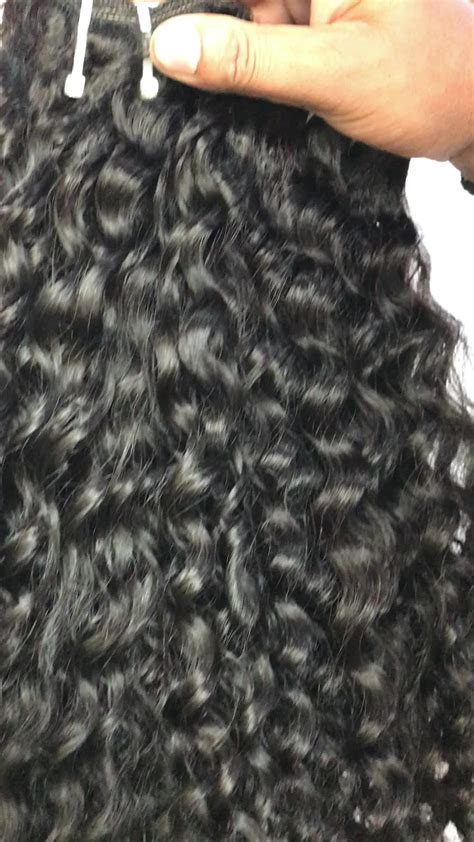 Different Type Of Raw Burmese Curly Hair Weave Non Synthetic Hair Buy