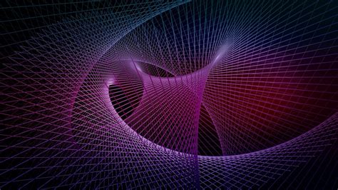 Download Pattern Psychedelic Trippy Geometry Purple Abstract Fractal Hd