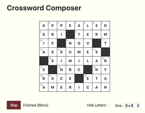 Vexations Composer Wsj Crossword