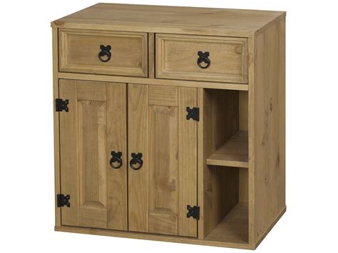 Raise your hand if you want to finish a piece of furniture then have to go back every few months or even once a. Solid Pine Light Wax Finish 2 Door 2 Drawer Storage ...