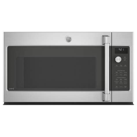 GE Cafe 2 1 Cu Ft Over The Range Microwave In Stainless Steel