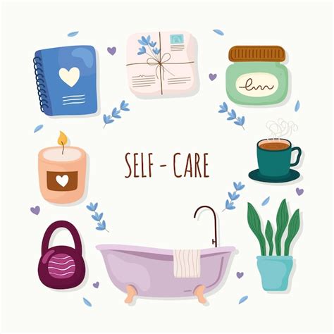 Premium Vector Self Care Lifestyle Icons