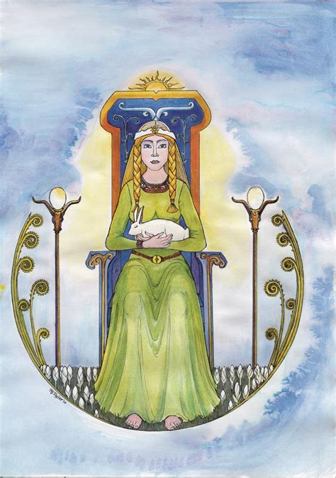 Eostre Goddess Of Springgrowthfertility And Rebirth Is A Giclee Print