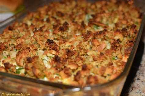 In a small bowl, combine stuffing cubes and butter; Chicken And Stuffing Casserole Recipe - Simplemost