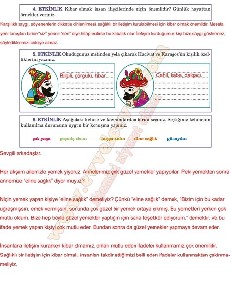 Sinif Turkce Ders Kitabi Anittepe Yayincilik Sayfa Cevabi Dev