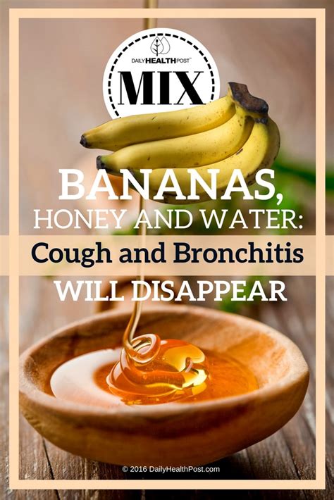 This Bronchitis Home Remedy Uses Honey And Bananas To Ease Cough