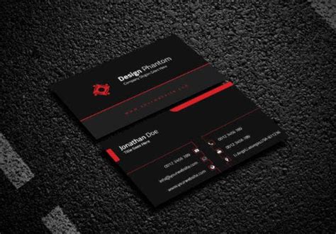 black business card templates pages ai word psd
