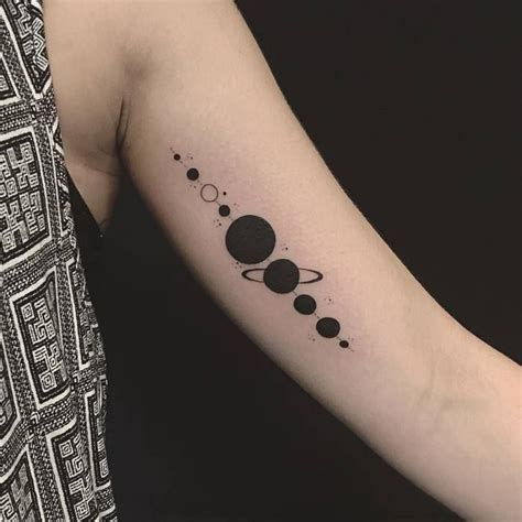 Resultat Dimatges De Black Ink Tattoos Solar System Tattoo Planet