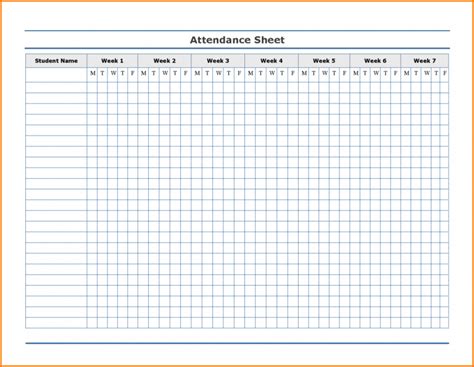 Employee Attendance Sheet Attendance Chart Attendance Sheet