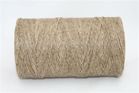 Waxed Irish Linen Thread Natural Sand 4 Ply