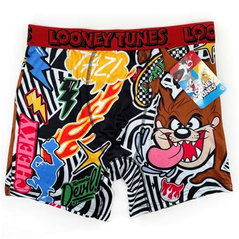 warner bros underwear and socks looney tunes tasmanian devil taz boxer briefs cartoon