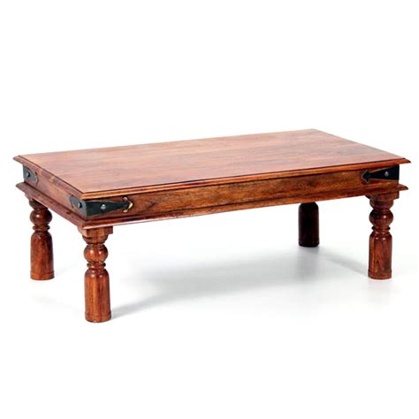 Antique Style Rectangular Coffee Table Living Room Furniture