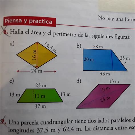 Lista Foto Formulas Para Sacar El Area De Figuras Geometricas El último