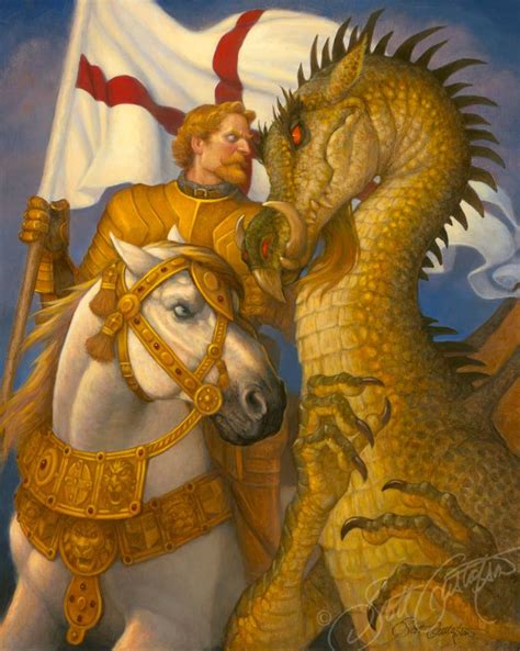 George And The Dragon Artist Scott Gustafson Saint George And The