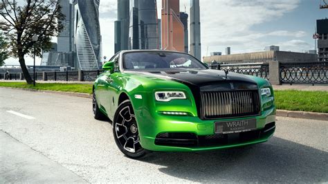Download Green Car Car Rolls Royce Vehicle Rolls Royce Wraith 4k Ultra