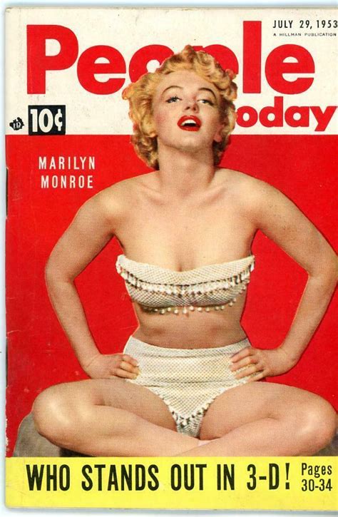 People Today Magazine 1953 Marilyn Monroe Cover Rita