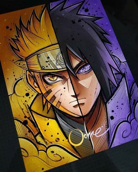 Naruto Vs Sasuke Naruto And Sasuke Wallpaper Naruto Painting Naruto