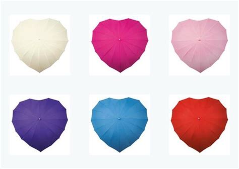 Heart Shaped Umbrellas From Uk Big Day
