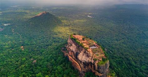 Sigiriya Fortress In Sri Lanka World Heritage Sites Aerial View