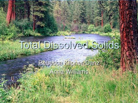 Ppt Total Dissolved Solids Powerpoint Presentation Free Download