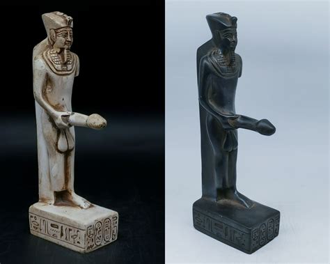 Egyptian Statue Of God Min God Of Fertility Made In Egypt Etsy Uk