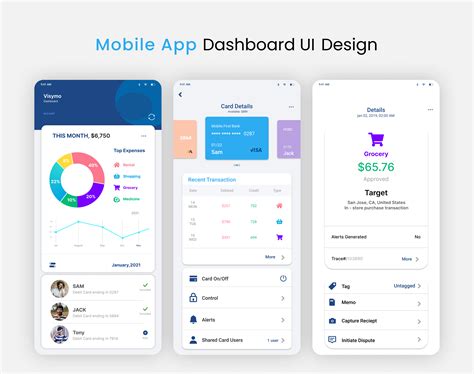 Mobile Dashboard UI Design Behance