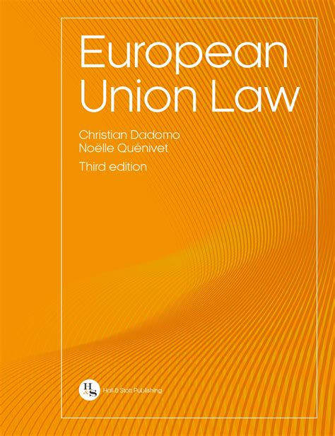 European Union Law Christian Dadomo Amazon Com Books