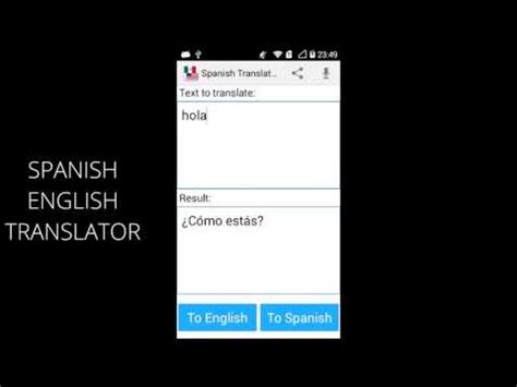 Best app for easy and fast translations, which can be used like a dictionary. Spanish English Translator - Apps on Google Play