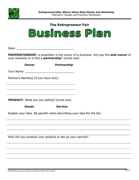The format provides you with a framework for presenting your thoughts, ideas and strategies in a logical, consistent and coherent manner. Business Plan Template | IPASPHOTO