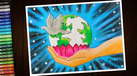 How To Draw International Peace Day Poster For Beginners Step By Step