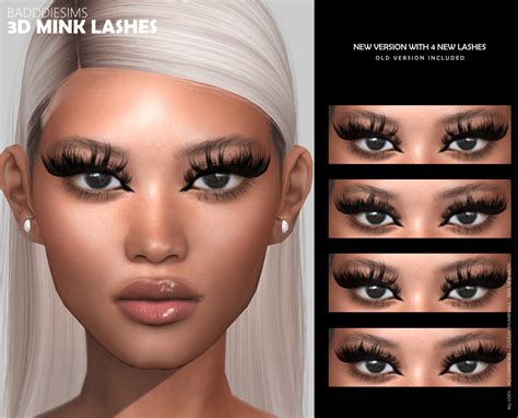 3d Eyelashes For The Sims 4 Spring4sims Sims 4 3d Las