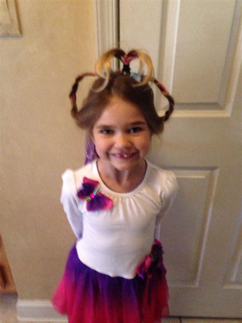 Crazy Hair Day At School Inspired By Cindy Lou Who From Dr Seuss